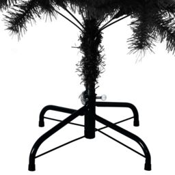 Berkfield Home Artificial Christmas Tree with Stand Black 150 cm PVC - thumbnail 5