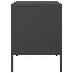 Berkfield Home Sturdy Bedside Cabinets 2 pcs Black 36x39x50.5 cm Steel - thumbnail 7