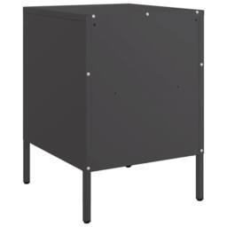 Berkfield Home Sturdy Bedside Cabinets 2 pcs Black 36x39x50.5 cm Steel - thumbnail 8