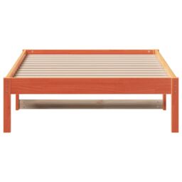 Berkfield Home Day Bed without Mattress Wax Brown 90x200 cm Solid Wood Pine - thumbnail 4