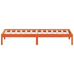 Berkfield Home Day Bed without Mattress Wax Brown 90x200 cm Solid Wood Pine - thumbnail 5