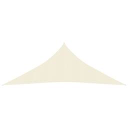 Berkfield Home Sunshade Sail 160 g/m ² Cream 3x3x3 m HDPE in Beige - thumbnail 2