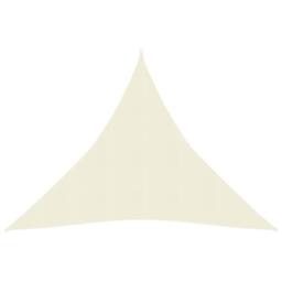 Berkfield Home Sunshade Sail 160 g/m ² Cream 3x3x3 m HDPE in Beige - thumbnail 1