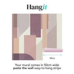 Superfresco Easy Graphic Mauve Pink Print To Order 3m x 2.8m Mural - thumbnail 3