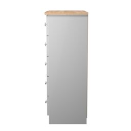 Ready Assembled 2 U Cumbria 5 Drawer Chest (Ready Assembled) in Mid Grey - Size: Large - thumbnail 3
