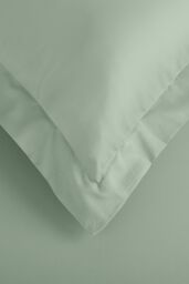 Bianca '400 Thread Count Cotton Sateen' Oxford Pillowcase Pair in Green - thumbnail 3