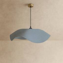 CGC Lighting Flora 78cm Baby Blue Large Floppy Fabric Lampshade - thumbnail 3