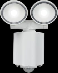 Netlighting Knightsbridge 230V IP55 Twin Spot LED Security Light White FL16AW - thumbnail 1