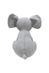 Essentials Elephant Herringbone Novelty Door Stop in Grey - thumbnail 3