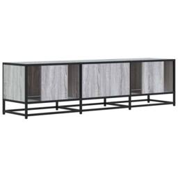 Berkfield Home TV Cabinet Grey Sonoma 150x35x41 cm Engineered Wood & Metal - Size: 150 x 35 x 41 cm - thumbnail 6