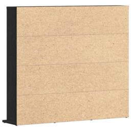 Berkfield Home CD Cabinet Black Oak 100x23x89.5 cm Engineered Wood - thumbnail 7