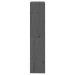 Berkfield Home Beautiful Book Cabinet/Room Divider Grey 60x30x135.5 cm Solid Woo - thumbnail 6