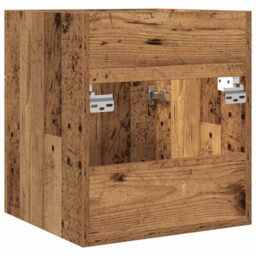 Berkfield Home Bathroom Sink Cabinet Old Wood 41x38.5x46 cm Engineered Wood in Brown - thumbnail 6