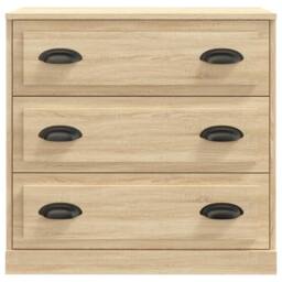 Berkfield Home Sideboards 2 pcs Sonoma Oak Engineered Wood in Light Tan - thumbnail 4