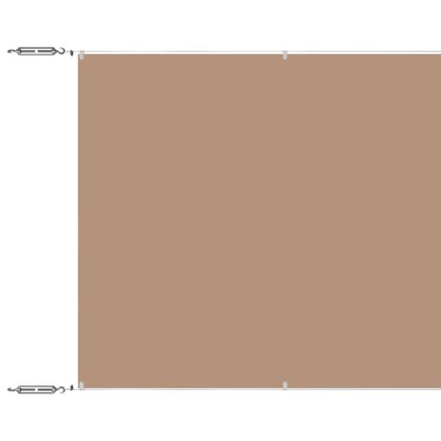 Berkfield Home Vertical Awning Taupe 140x600 cm Oxford Fabric - image 1