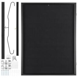 VEVOR Large Black Jersey Display Frame Case with UV Protection - thumbnail 9