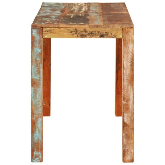 Berkfield Home Green Dining Table 110x55x76 cm Solid Wood Reclaimed - Size: 110 x 55 x 76 cm - image 1