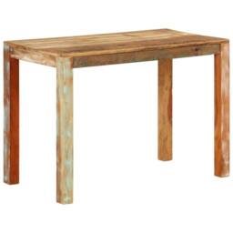 Berkfield Home Green Dining Table 110x55x76 cm Solid Wood Reclaimed - Size: 110 x 55 x 76 cm - thumbnail 2