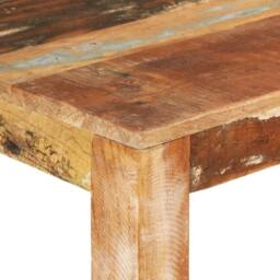Berkfield Home Green Dining Table 110x55x76 cm Solid Wood Reclaimed - Size: 110 x 55 x 76 cm - thumbnail 5