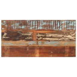 Berkfield Home Green Dining Table 110x55x76 cm Solid Wood Reclaimed - Size: 110 x 55 x 76 cm - thumbnail 4