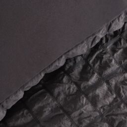 OHS Luxury Seersucker Duvet Cover Set Geo Pillowcase Quilt in Charcoal - Size: King - thumbnail 4