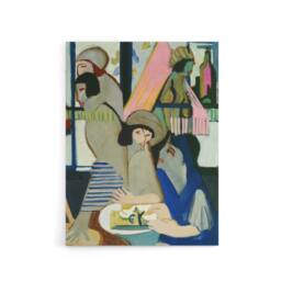 "Artery8 The Cafe Abstract Painting Kirchner Canvas Wall Art Print - Size: W18"" x H24""" - thumbnail 1