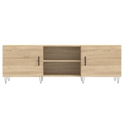 Berkfield Home TV Cabinet Sonoma Oak 150x30x50 cm Engineered Wood in Brown - Size: 150 x 30 x 50 cm - thumbnail 5