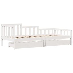 Berkfield Home Daybed with Drawers without Mattress 90x190 cm Single Solid Wood in Brown - thumbnail 3