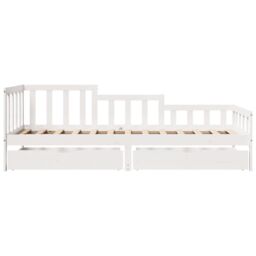Berkfield Home Daybed with Drawers without Mattress 90x190 cm Single Solid Wood in Brown - thumbnail 4