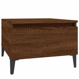 Berkfield Home Side Tables 2 pcs Brown Oak 50x46x35 cm Engineered Wood - Size: 50 x 46 x 35 cm - thumbnail 6