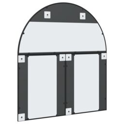 Berkfield Home Wall Mirror Black 100x110 cm Arch Iron - thumbnail 5