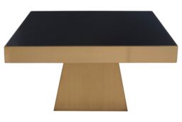 Orsina Modern Design Square Gold Finish Coffee Table, Stunning Modern Coffee Table, Functional Decorative Table - thumbnail 3