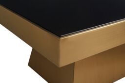 Orsina Modern Design Square Gold Finish Coffee Table, Stunning Modern Coffee Table, Functional Decorative Table - thumbnail 5