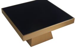 Orsina Modern Design Square Gold Finish Coffee Table, Stunning Modern Coffee Table, Functional Decorative Table - thumbnail 2