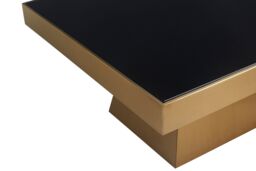 Orsina Modern Design Square Gold Finish Coffee Table, Stunning Modern Coffee Table, Functional Decorative Table - thumbnail 4