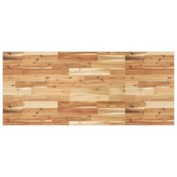 Berkfield Home Table Top Rectangular 120x60x2 cm Solid Wood Acacia in Brown - Size: 120 x 60 x 2 cm - thumbnail 1