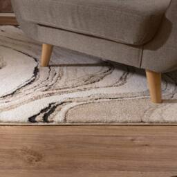 The Rug Shop UK Modern Abstract Polypropylene Easy To Beige Clean Area Rug - Size: 200 cm x 290 cm - thumbnail 3