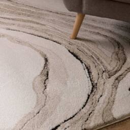The Rug Shop UK Modern Abstract Polypropylene Easy To Beige Clean Area Rug - Size: 200 cm x 290 cm - thumbnail 6