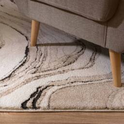 The Rug Shop UK Modern Abstract Polypropylene Easy To Beige Clean Area Rug - Size: 200 cm x 290 cm - thumbnail 8