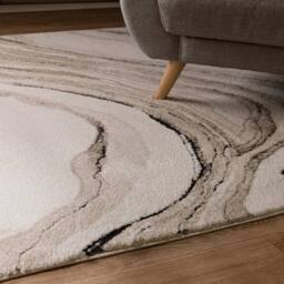 The Rug Shop UK Modern Abstract Polypropylene Easy To Beige Clean Area Rug - Size: 200 cm x 290 cm - thumbnail 5