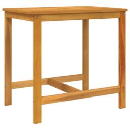 Berkfield Home 3 Piece Balcony Set with Cushions Solid Wood Acacia in Brown - thumbnail 5