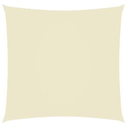 Berkfield Home Sunshade Sail Oxford Fabric Square 7x7 m Cream in Beige - thumbnail 1