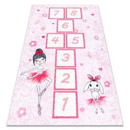 RugsX Junior Rug in Pink - Size: 120 cm x 170 cm