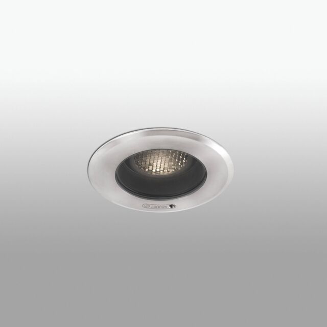 Netlighting Geiser Outdoor LED Recessed Ceiling Light Tiltable 7W 3000K 38deg. IP67 in Grey - image 1
