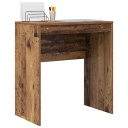 Berkfield Home Rustic Writing Desk Old Wood Particle Board Small Storage in Brown - thumbnail 3
