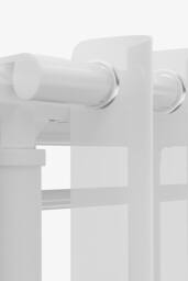 Garden Sanctuary Portable Metal Closet Bedroom Cabinet in White - thumbnail 7