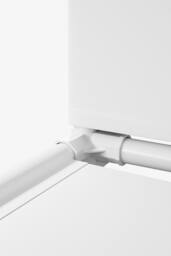 Garden Sanctuary Portable Metal Closet Bedroom Cabinet in White - thumbnail 5