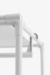 Garden Sanctuary Portable Metal Closet Bedroom Cabinet in White - thumbnail 8