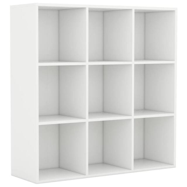 Berkfield Home Book Cabinet White 98x30x98 cm Engineered Wood - Size: 98 x 30 x 98 cm - image 1