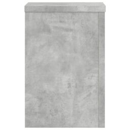 Berkfield Home Plant Stands 2 pcs Concrete Grey 25x25x35 cm Engineered Wood - Size: 25 x 25 x 35 cm - thumbnail 6